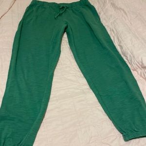 Victoria’s Secret Pink Green Women’s Sweatpants Green size L Large! Like New!